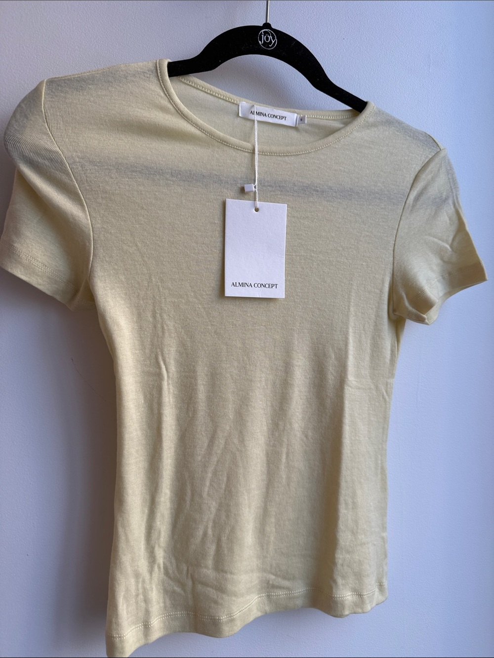 Almina Concept - Yellow Short Sleeve Knit Top, NWT - Picture 5 of 5